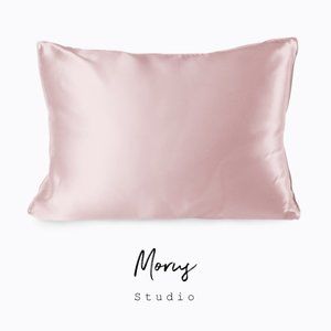 100%Organic Mulberry Silk Pillowcase, Pink,1 pack